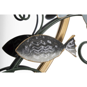 Mauro Ferretti specchio da parete pesce 88,9x7,6x65,4 cm...