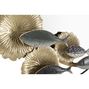 Mauro Ferretti specchio da parete pesce 88,9x7,6x65,4 cm multicolore