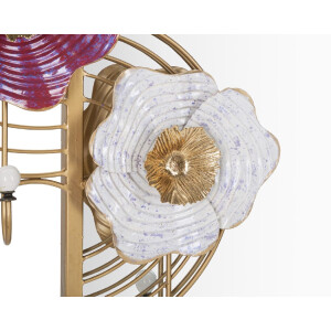 Mauro Ferretti specchio da parete Lovis 75x9,5x64,1 cm oro
