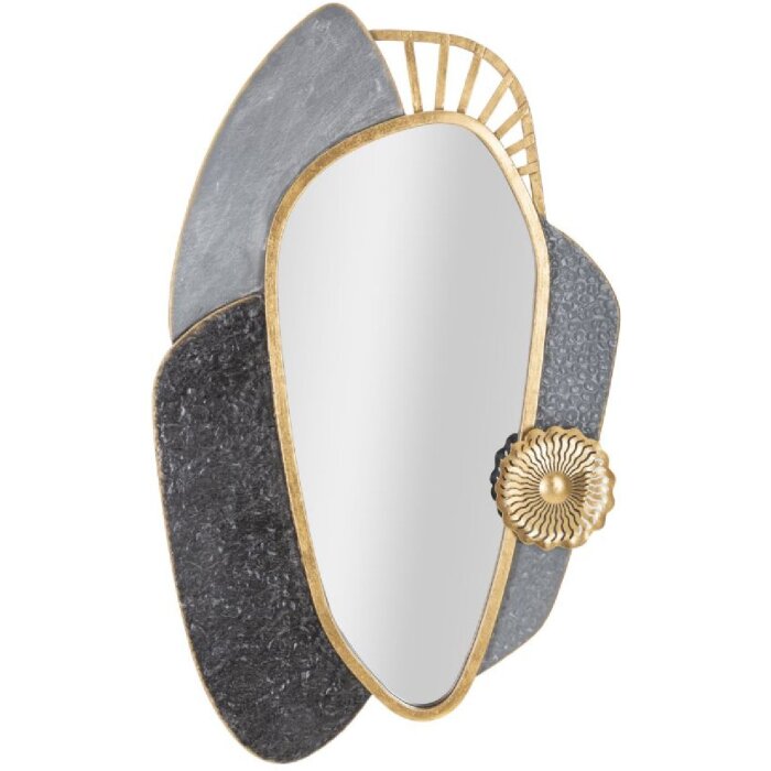 Mauro Ferretti specchio da parete Art 55,9x5,7x90,8 cm grigio oro