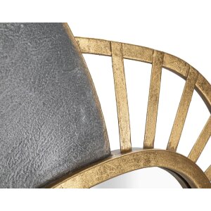 Mauro Ferretti specchio da parete Art 55,9x5,7x90,8 cm grigio oro