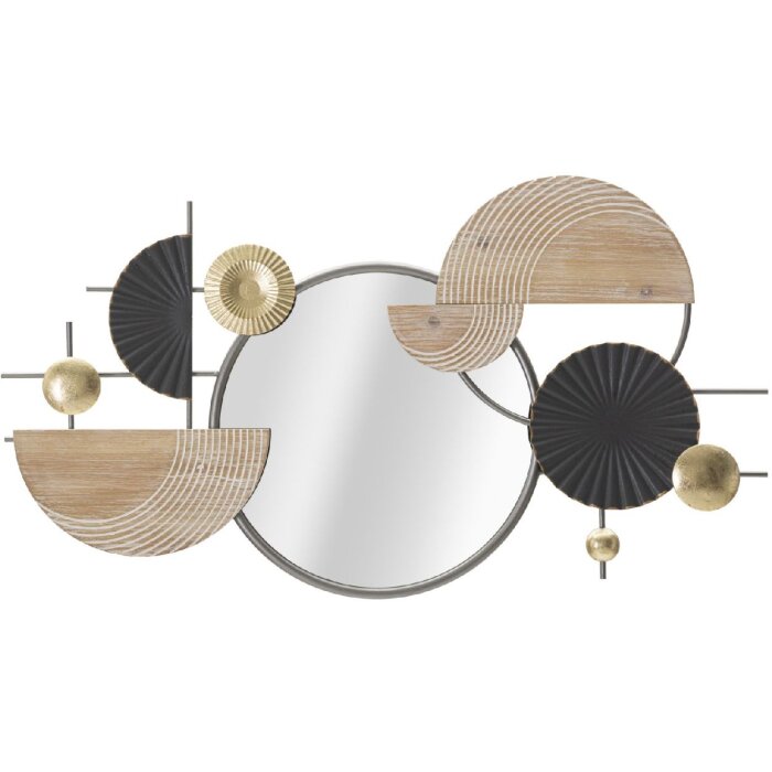 Mauro Ferretti specchio da parete astratto 90,2x5,1x50,2 cm multicolore