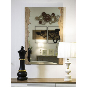 Mauro Ferretti specchio da parete forma 60x1,5x90 cm naturale