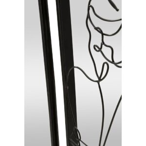 Mauro Ferretti specchio da parete nudità 40,6x3,2x70,5 cm nero