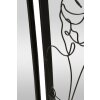 Mauro Ferretti specchio da parete nudità 40,6x3,2x70,5 cm nero