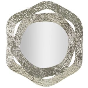 Mauro Ferretti specchio da parete Aury 66x6x75 cm argento