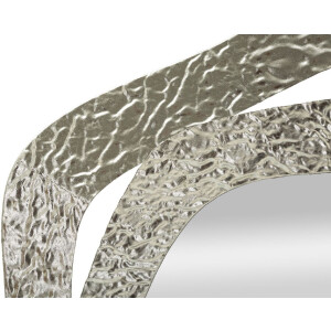 Mauro Ferretti specchio da parete Aury 66x6x75 cm argento