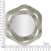 Mauro Ferretti specchio da parete Aury 66x6x75 cm argento