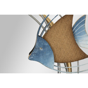 Mauro Ferretti specchio da parete marine 68x5x67 cm blu color oro