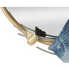 Mauro Ferretti specchio da parete marine 68x5x67 cm blu color oro