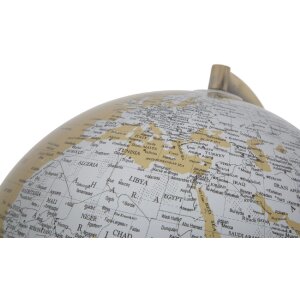Mauro Ferretti Globo arancione con luce Ø 25x38 cm oro argento