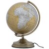 Mauro Ferretti Globo arancione con luce Ø 25x38 cm oro argento