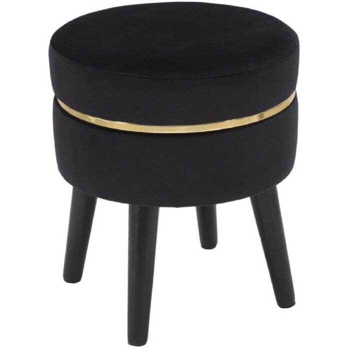 Mauro Ferretti sgabello Paris Ø 35x40,5 cm oro nero