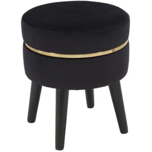 Mauro Ferretti sgabello Paris Ø 35x40,5 cm oro nero