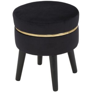 Mauro Ferretti sgabello Paris Ø 35x40,5 cm oro nero