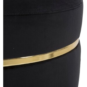 Mauro Ferretti sgabello Paris Ø 35x40,5 cm oro nero