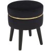 Mauro Ferretti sgabello Paris Ø 35x40,5 cm oro nero