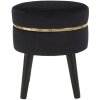 Mauro Ferretti sgabello Paris Ø 35x40,5 cm oro nero