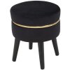Mauro Ferretti sgabello Paris Ø 35x40,5 cm oro nero