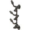 Mauro Ferretti portabottiglie da parete Manhattan 6 posti 27x15x55 cm rame nero