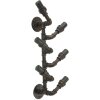 Mauro Ferretti portabottiglie da parete Manhattan 6 posti 27x15x55 cm rame nero