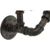 Mauro Ferretti portabottiglie da parete Manhattan 6 posti 27x15x55 cm rame nero