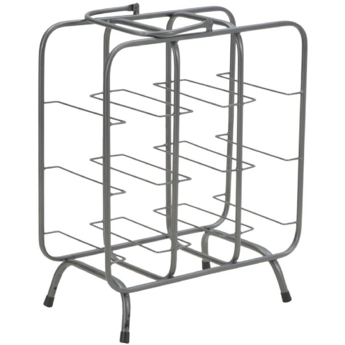 Mauro Ferretti portabottiglie quadrato 9 posti 40x23x47,5 cm grigio scuro