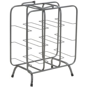 Mauro Ferretti portabottiglie quadrato 9 posti 40x23x47,5 cm grigio scuro