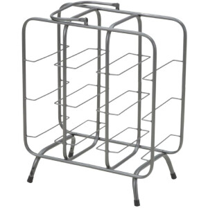 Mauro Ferretti portabottiglie quadrato 9 posti 40x23x47,5 cm grigio scuro