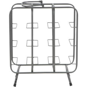 Mauro Ferretti portabottiglie quadrato 9 posti 40x23x47,5 cm grigio scuro