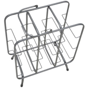 Mauro Ferretti portabottiglie quadrato 9 posti 40x23x47,5 cm grigio scuro