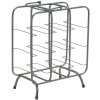 Mauro Ferretti portabottiglie quadrato 9 posti 40x23x47,5 cm grigio scuro