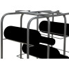 Mauro Ferretti portabottiglie quadrato 9 posti 40x23x47,5 cm grigio scuro