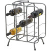 Mauro Ferretti portabottiglie quadrato 9 posti 40x23x47,5 cm grigio scuro