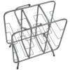 Mauro Ferretti portabottiglie quadrato 9 posti 40x23x47,5 cm grigio scuro