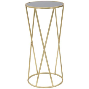 Mauro Ferretti tavolo telefonico singolo Ø 35x75 cm oro nero