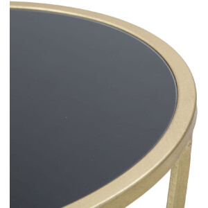 Mauro Ferretti tavolo telefonico singolo Ø 35x75 cm oro nero