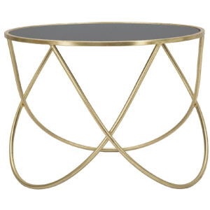 Mauro Ferretti tavolino Ring Ø 60x45 cm oro nero