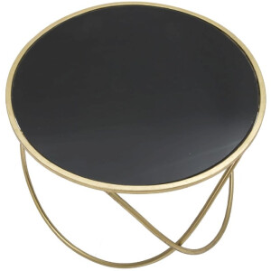 Mauro Ferretti tavolino Ring Ø 60x45 cm oro nero