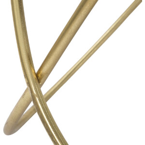 Mauro Ferretti tavolino Ring Ø 60x45 cm oro nero