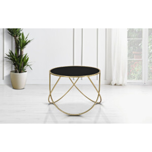 Mauro Ferretti tavolino Ring Ø 60x45 cm oro nero