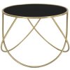 Mauro Ferretti tavolino Ring Ø 60x45 cm oro nero