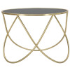 Mauro Ferretti tavolino Ring Ø 60x45 cm oro nero