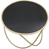 Mauro Ferretti tavolino Ring Ø 60x45 cm oro nero
