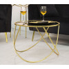 Mauro Ferretti tavolino Ring Ø 60x45 cm oro nero