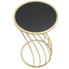 Mauro Ferretti Tavolino a filo Ø 35x60 cm nero oro