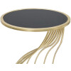 Mauro Ferretti Tavolino a filo Ø 35x60 cm nero oro