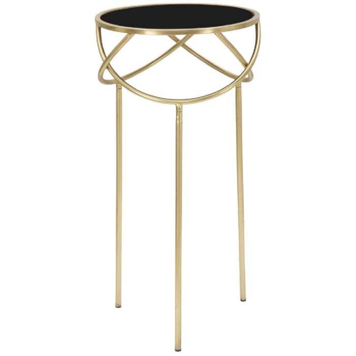 Mauro Ferretti tavolino Ring Ø 40x80 cm oro nero