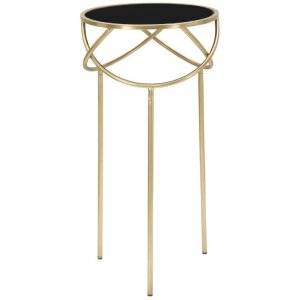 Mauro Ferretti tavolino Ring Ø 40x80 cm oro nero