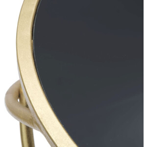Mauro Ferretti tavolino Ring Ø 40x80 cm oro nero